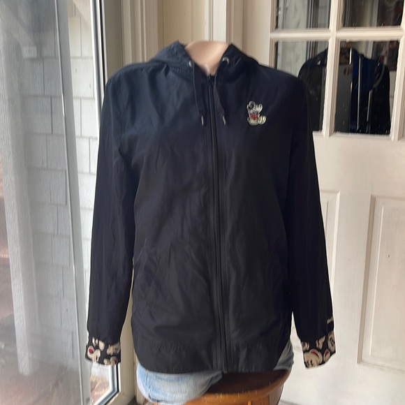 Disney Parks Mickey Mouse Size Small Rain Coat with Hood and Zip Front - Pockets - Picture 2 of 12